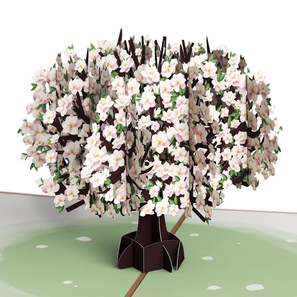 Pink Magnolia Tree Thinking of You Pop-Up Card and Sentiment Set - Image 3