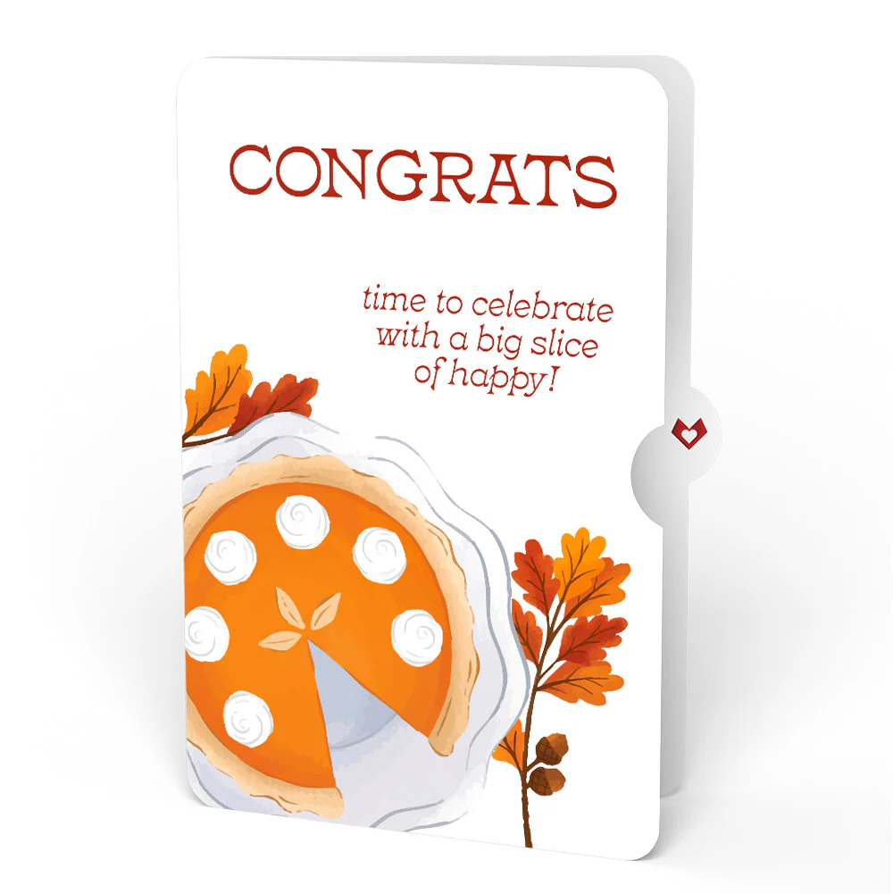 Pumpkin Pie Congratulations Pop-Up Card and Sentiment Set - Image 4