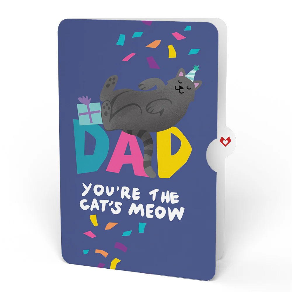 Purr-fect Cat Birthday Bouquet and Sentiment Set for Dad - Image 4