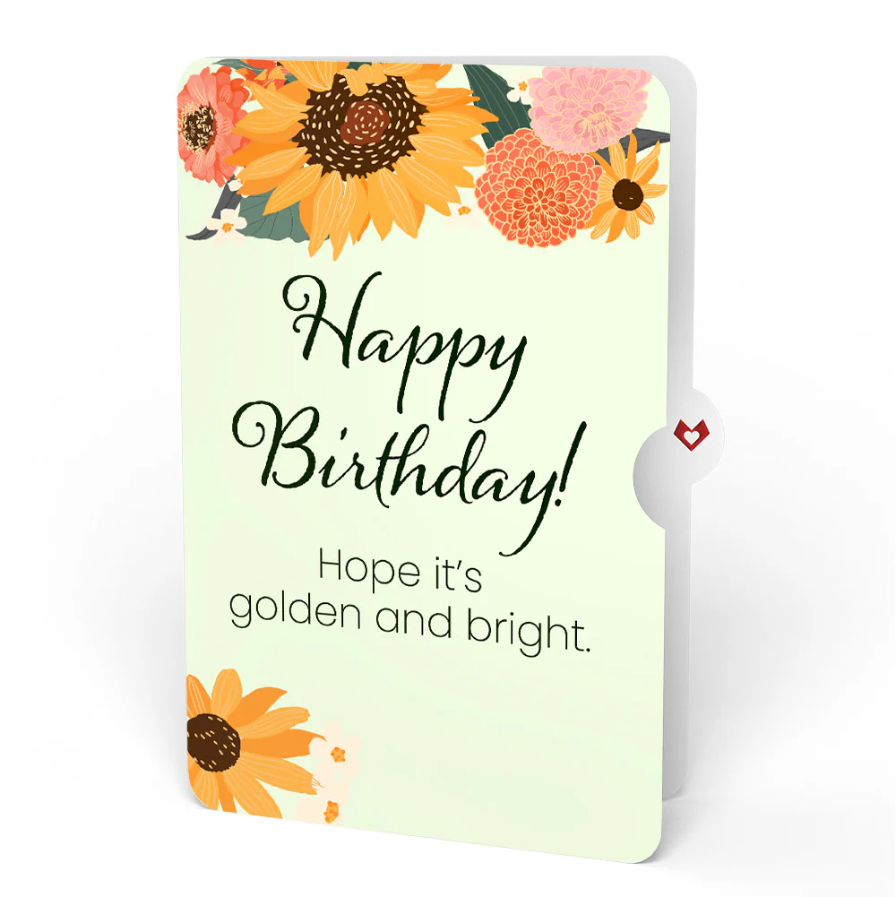 Radiant Sunflowers Birthday Pop-Up Card and Sentiment Set - Image 4