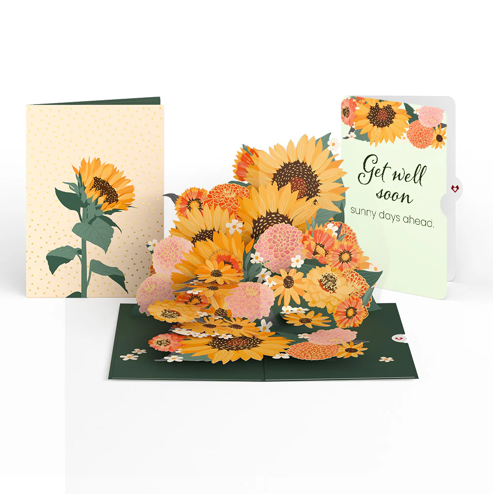Radiant Sunflowers Get Well Soon Pop-Up Card and Sentiment Set