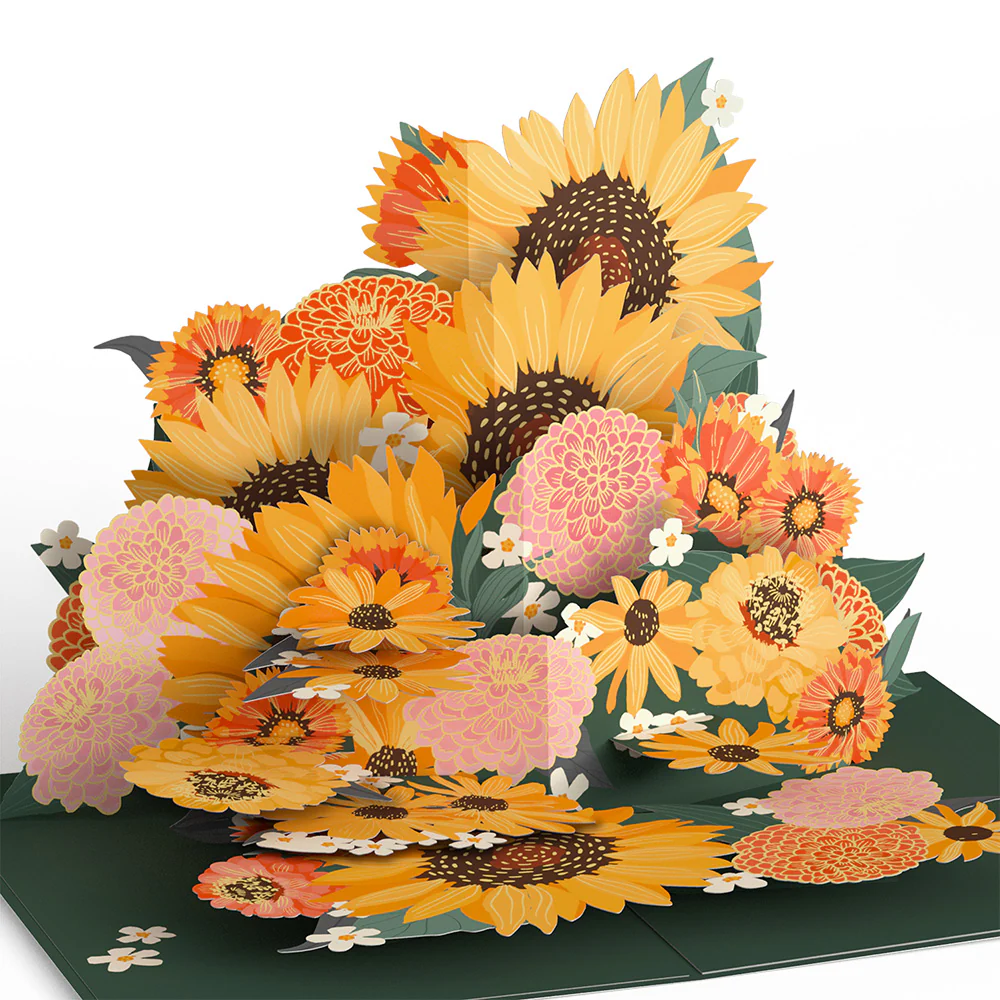 Radiant Sunflowers Love Pop-Up Card and Sentiment Set - Image 3