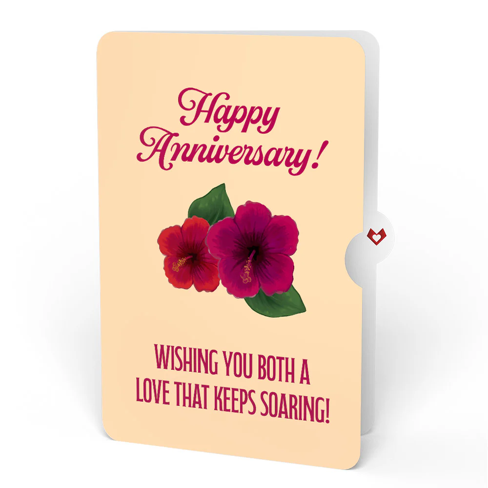 Rainforest Toucan Anniversary Pop-Up Card and Hibiscus Sentiment Set - Image 4