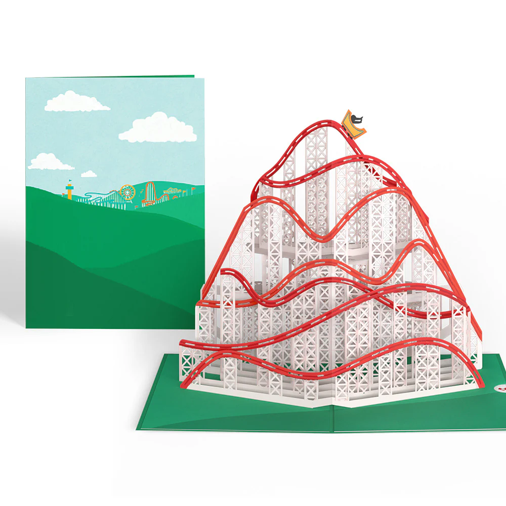 Roller Coaster Pop-Up Card