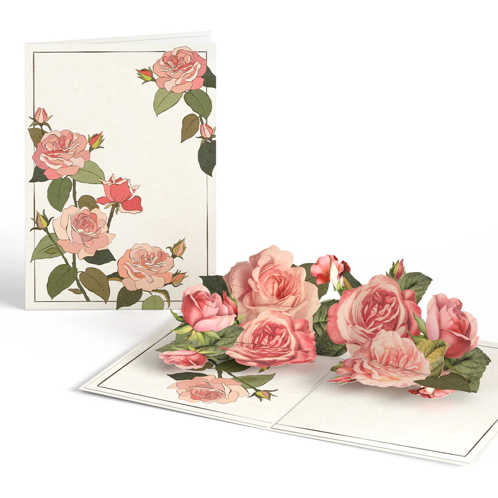 Roses in Bloom Pop-Up Card