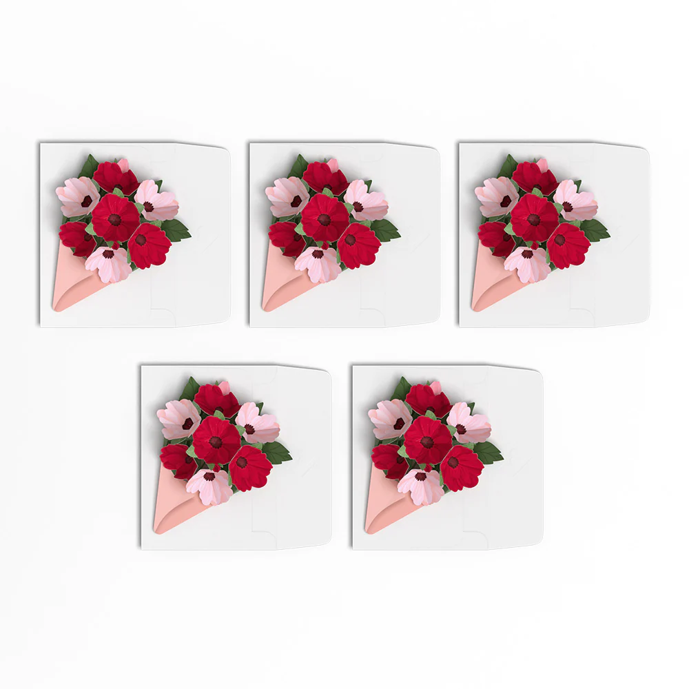 Rosy Ruby Little Blooms (Notecard 5-Pack) - Image 4