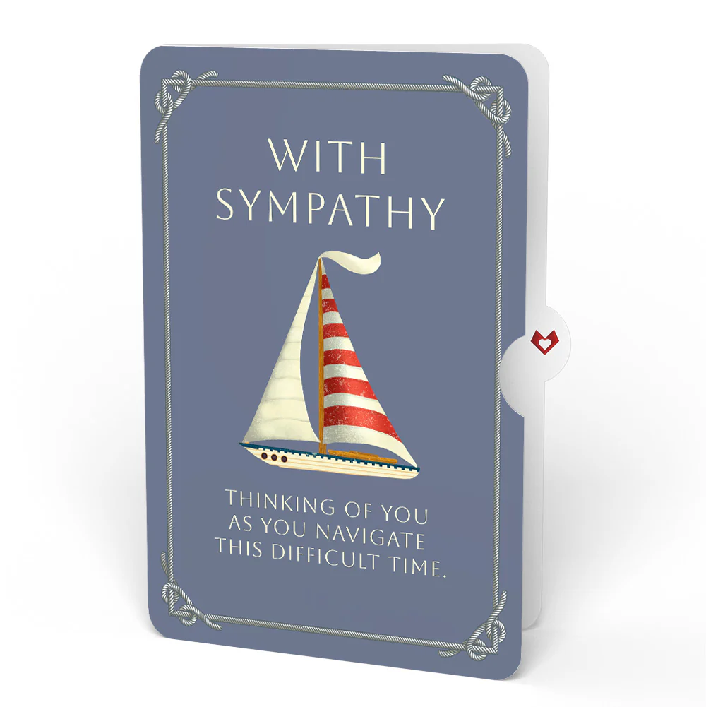 Sailboat on the Horizon Sympathy Pop-Up Card and Sentiment Set - Image 4