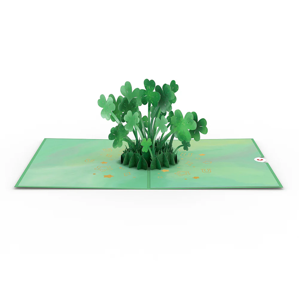 Saint Patrick's Day Lucky Clover Pop-Up Card - Image 3