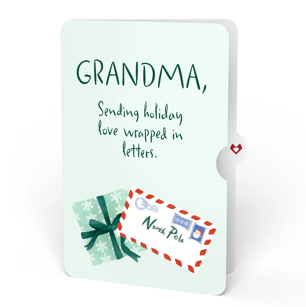 Season's Greetings Penguin Surprise Pop-Up Card and Sentiment Set for Grandma - Image 4