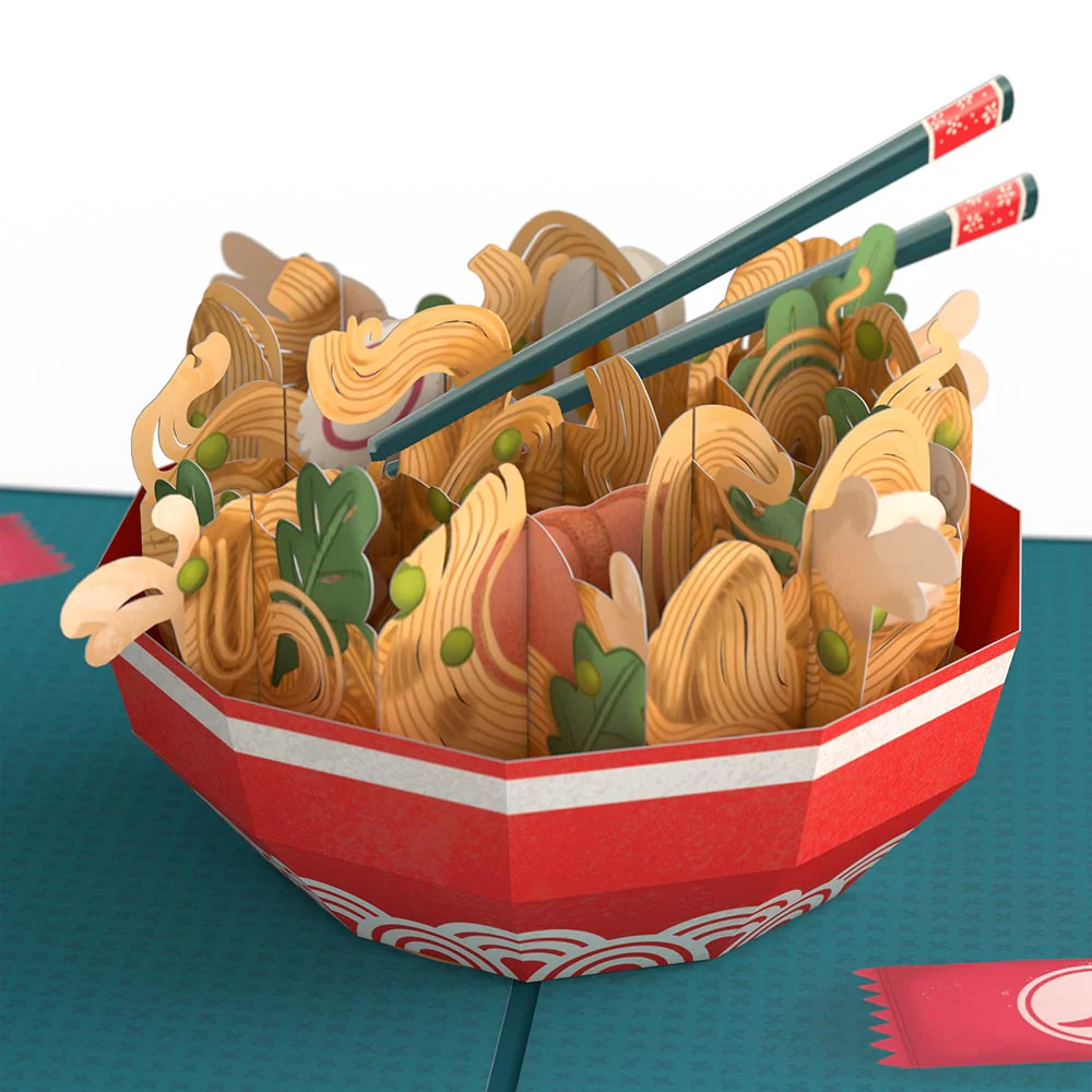 Send Noods Spicy Thinking of You Pop-Up Card and Sentiment Set - Image 3