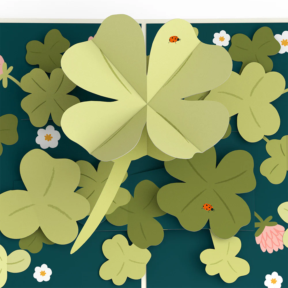 Shamrock Fields St. Patrick’s Day Pop-Up Card and Sentiment Set for Kid - Image 3