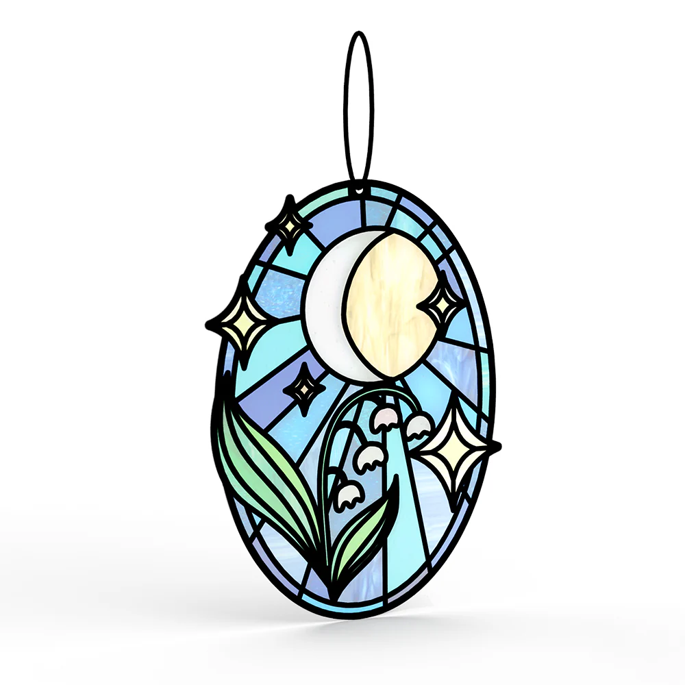 Shine Bright Twilight Bloom Birthday Suncatcher Card and Cardio Queen Sentiment Set - Image 3