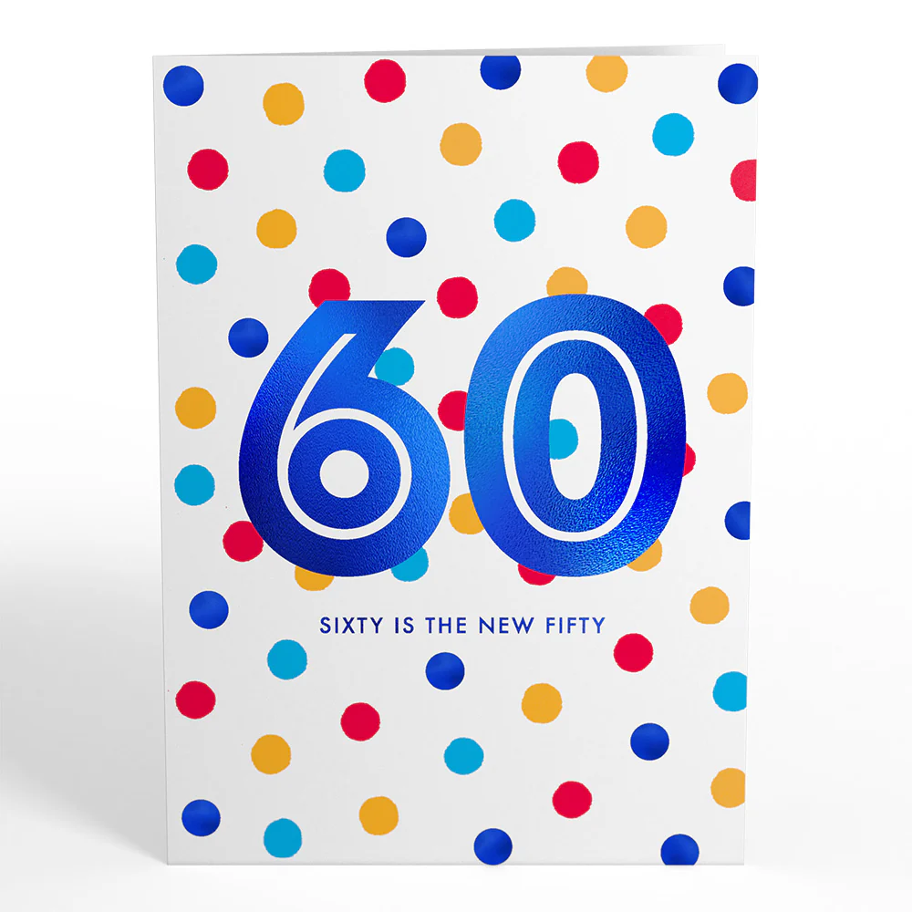 Sixty is the New Fifty 60th Birthday Pop-Up Card - Image 4