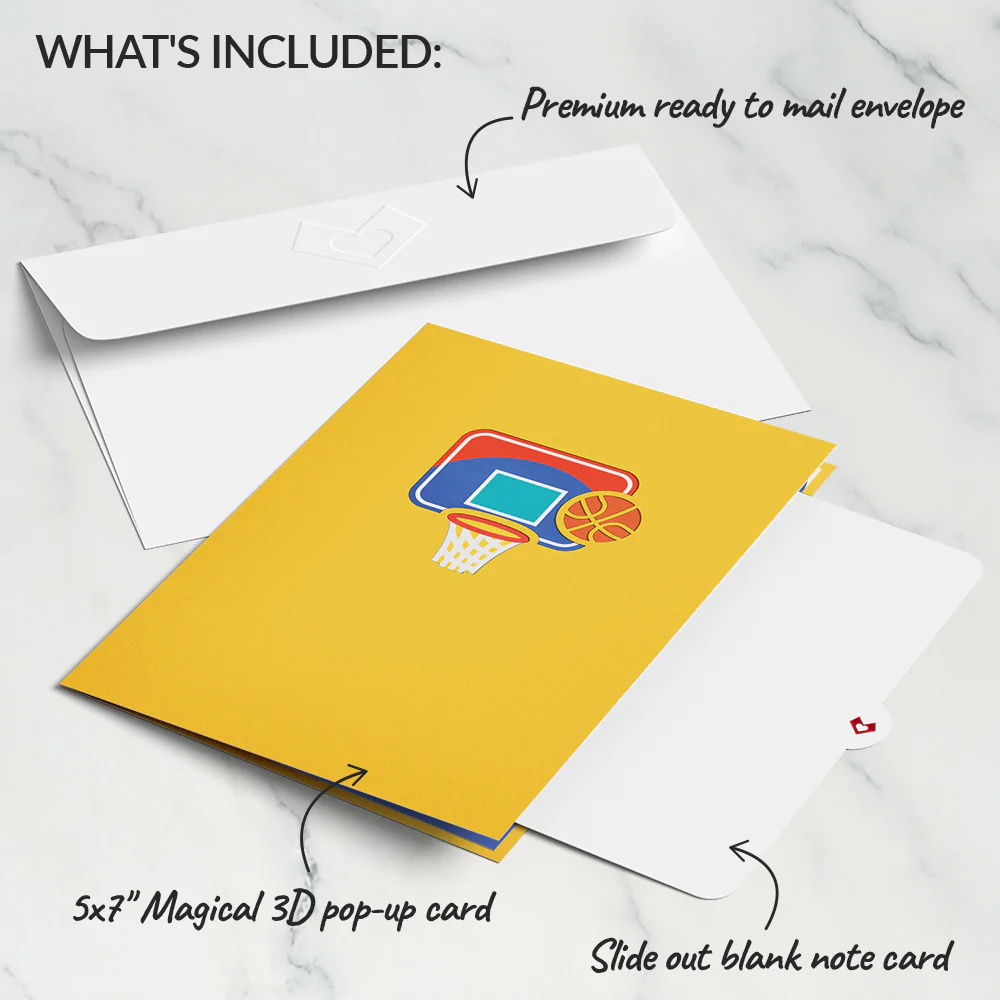 Slam Dunk Basketball Pop-Up Card - Image 5