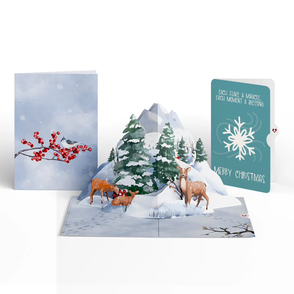 Snowfall's Hush Christmas Pop-Up Card and Snowflake Sentiment Set