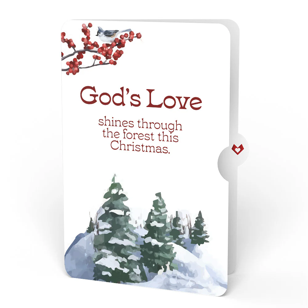 Snowy Owl Christmas Pop-Up Card and God's Love Sentiment Set - Image 4