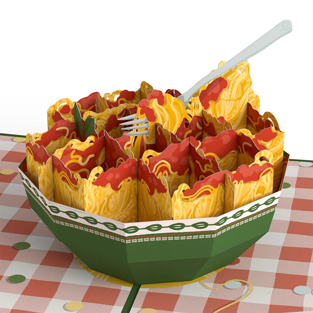 Spaghetting Older Birthday Pop-Up Card - Image 2