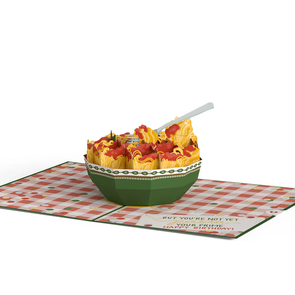 Spaghetting Older Birthday Pop-Up Card - Image 4