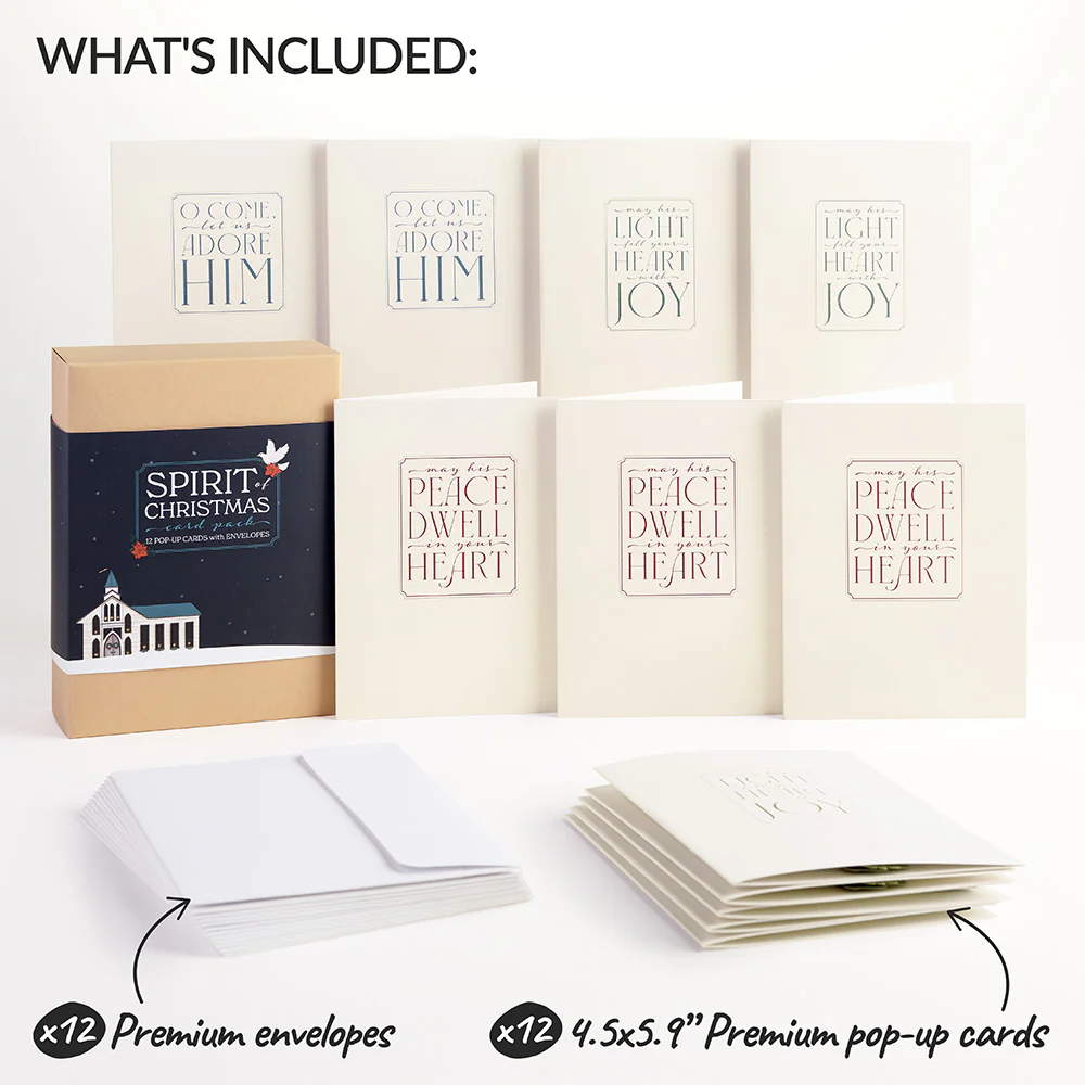 Spirit of Christmas Box Set (Assorted 12-pack): Paperpop® Card - Image 2