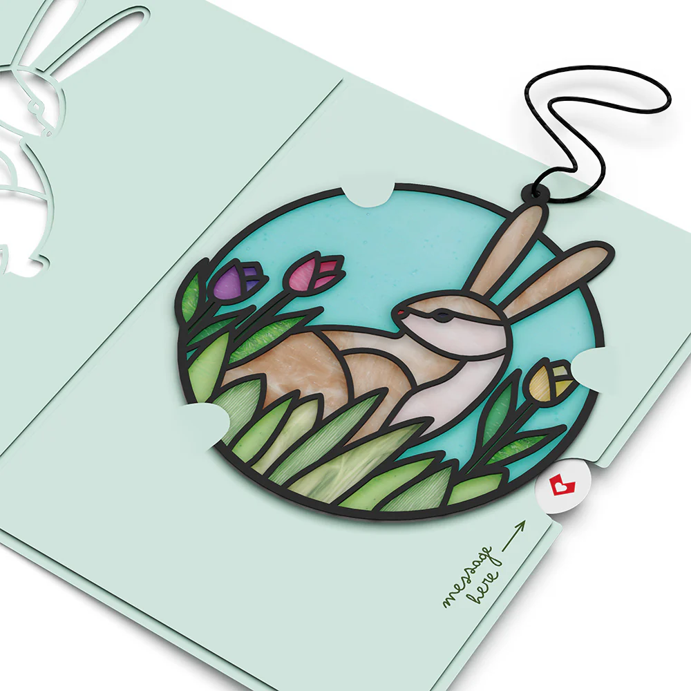 Springtime Bunny Suncatcher Card - Image 4