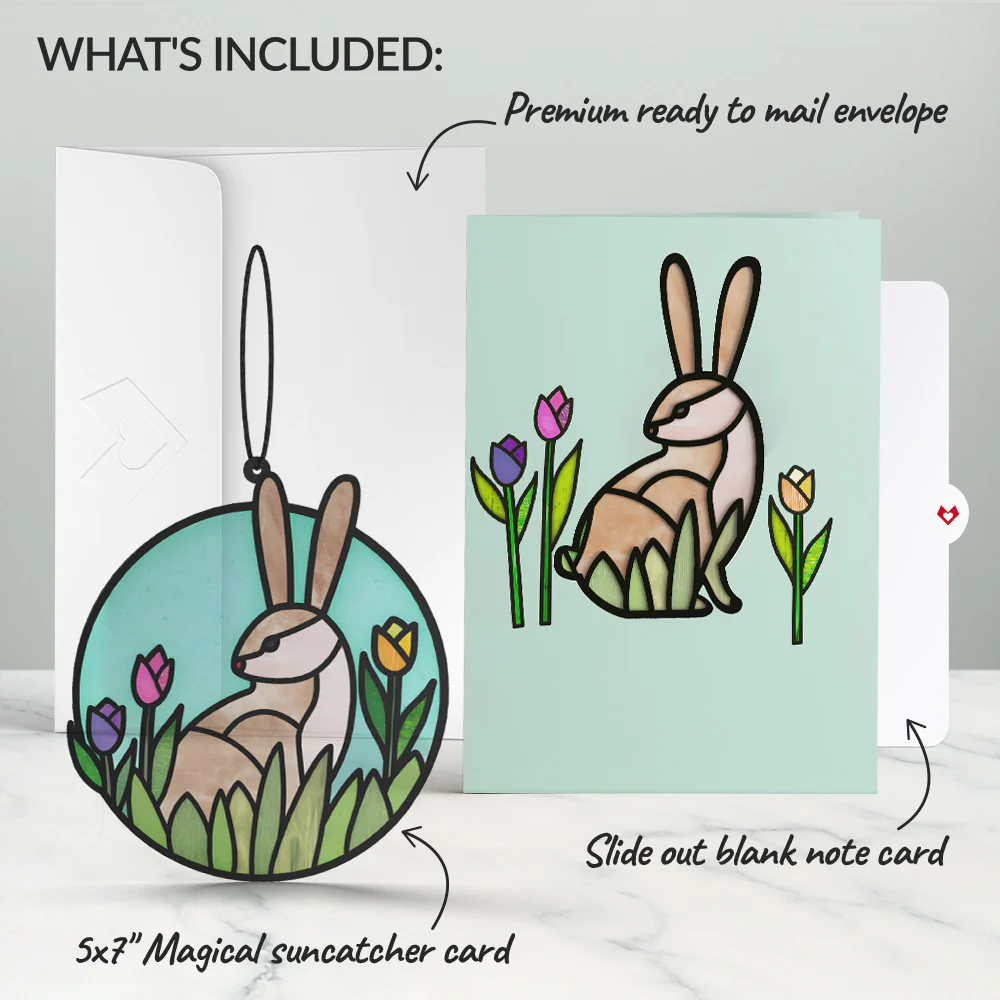 Springtime Bunny Suncatcher Card - Image 6