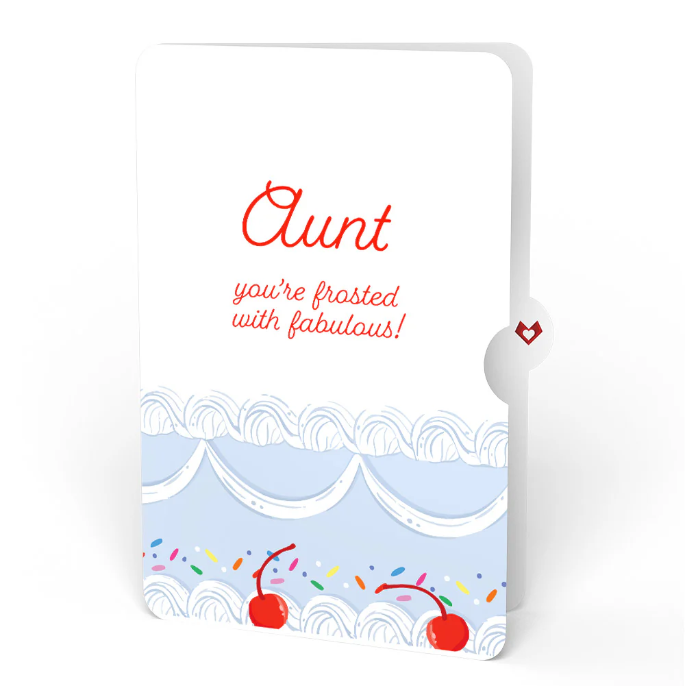 Sprinkled with Love Birthday Cake Pop-Up Card and Sentiment Set for Aunt - Image 4