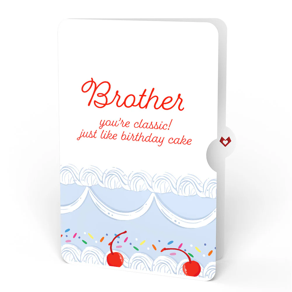 Sprinkled with Love Birthday Cake Pop-Up Card and Sentiment Set for Brother - Image 4
