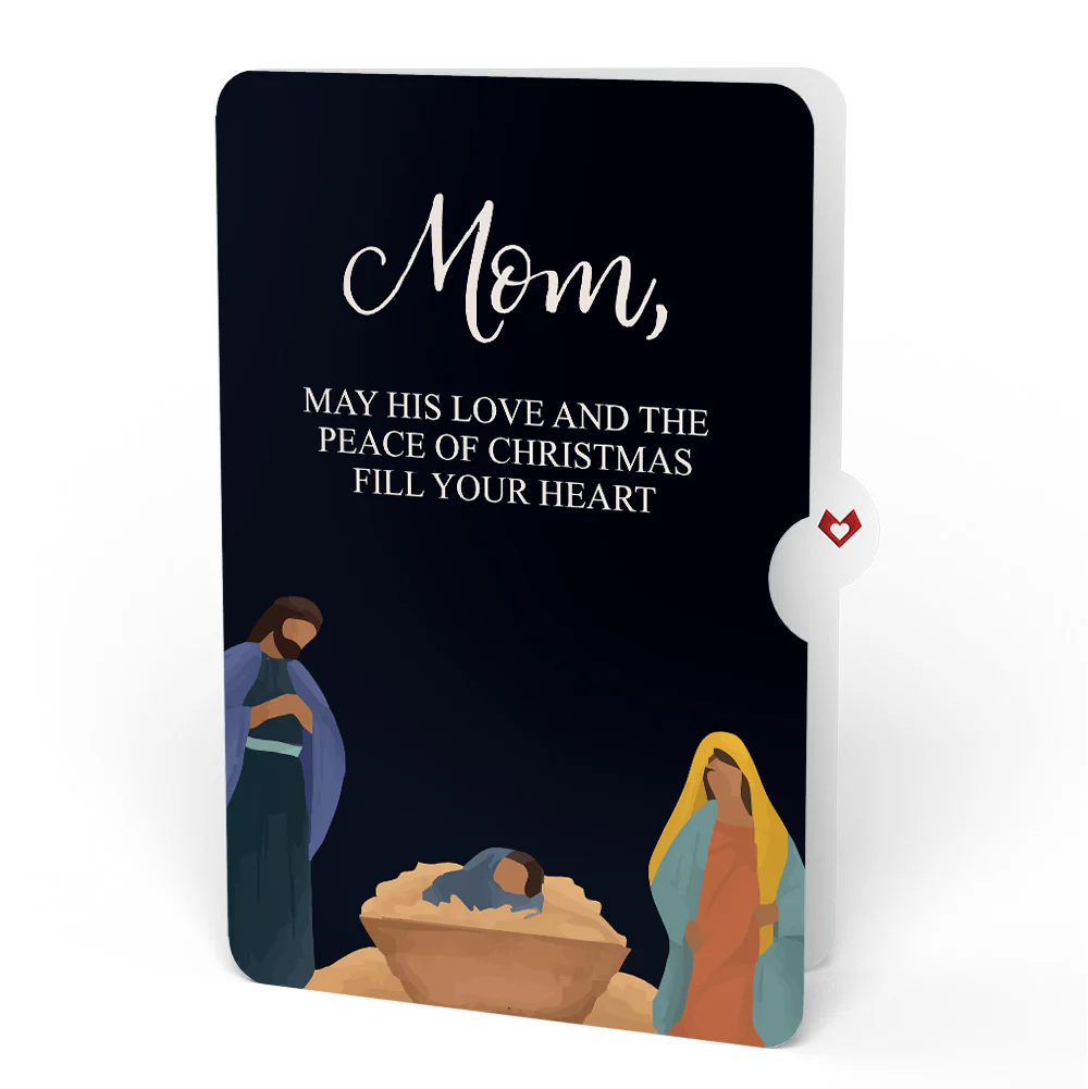 Stained Glass Christmas Chapel Pop-Up Card and Sentiment Set for Mom - Image 4