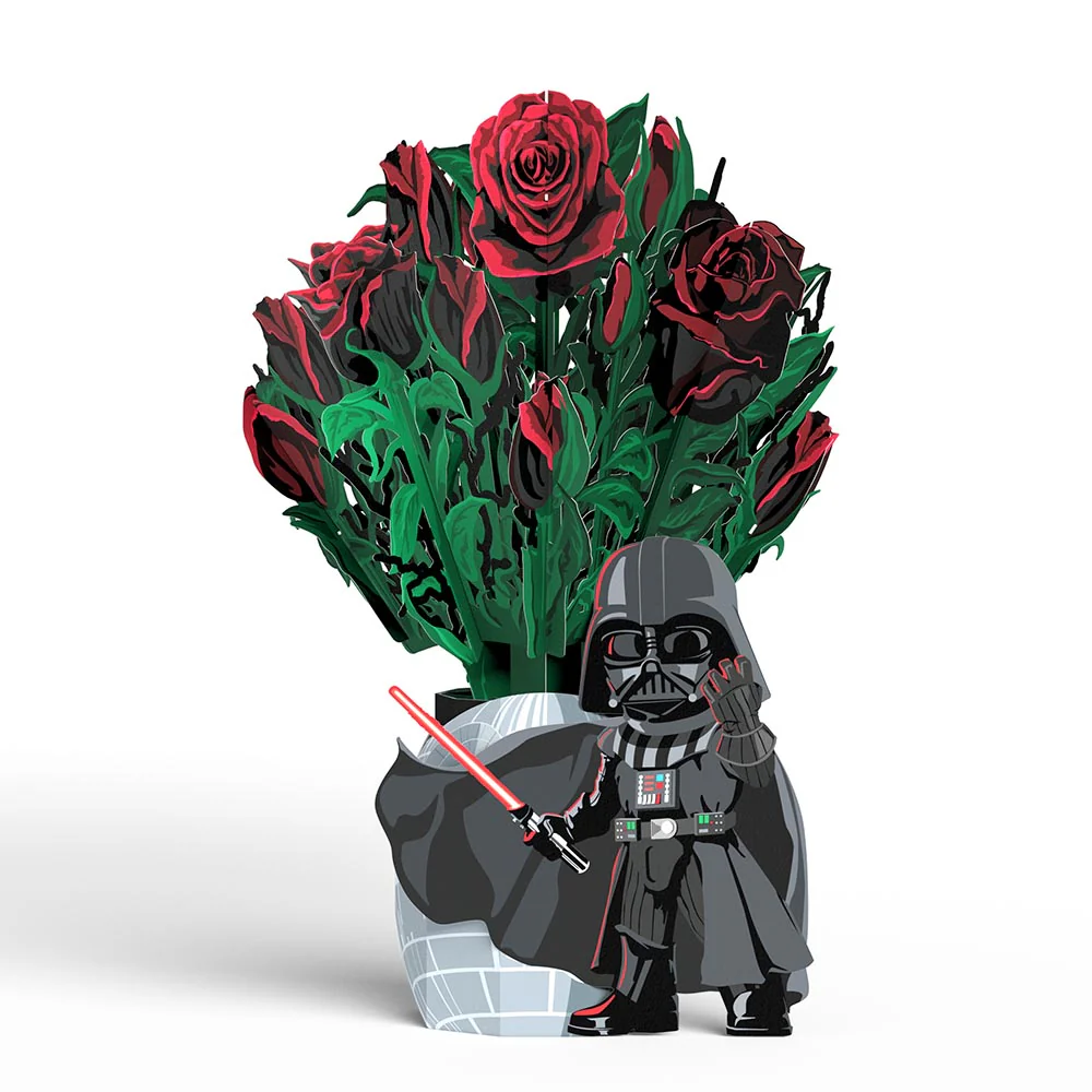 Star Wars™ Darth Vader™ Birthday Pop-Up Card & Flower Buds Bouquet Bundle - Image 5