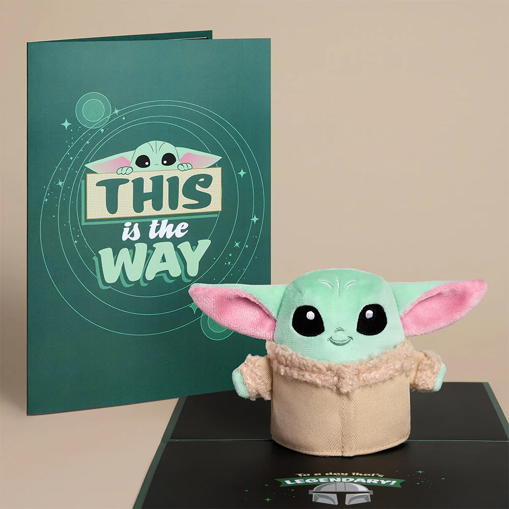 Star Wars™ Grogu™ Plushpop Card & Flower Buds Bouquet Bundle - Image 2