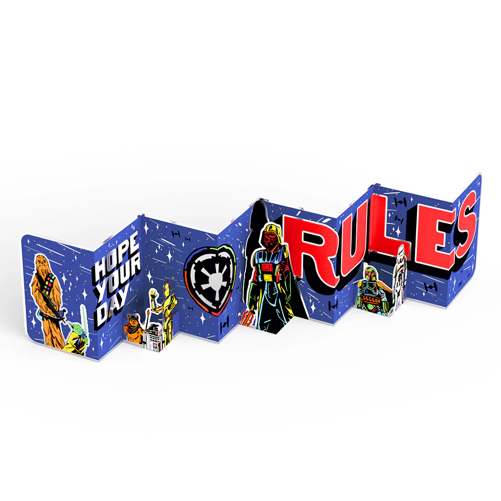 Star Wars™ Hope Your Day Rules Loooooong Card™ (Expands to 2 feet) - Image 3