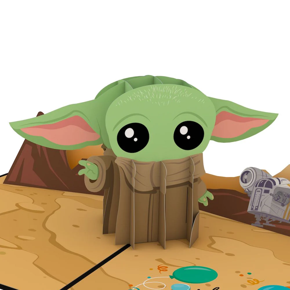 Star Wars™ The Mandalorian™ Grogu™ Birthday Best Wishes Pop-Up Card - Image 2
