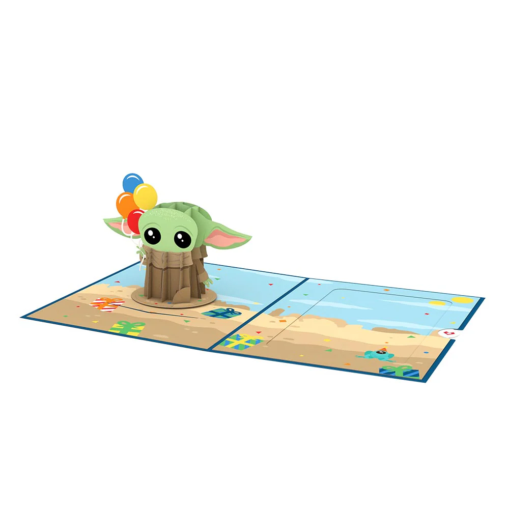 Star Wars™ The Mandalorian™ Grogu™ Birthday Card with Pop-Up Gift - Image 6