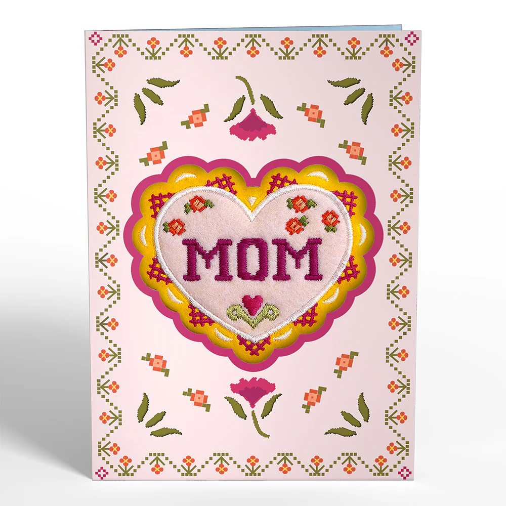 Stitched with Love Mom HeartFelt Charm Card™ - Image 7
