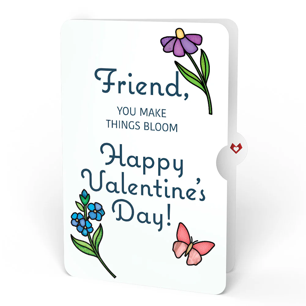 Sun-dappled Cherry Blossom Valentine Suncatcher Bouquet and Sentiment Set for Friend - Image 4