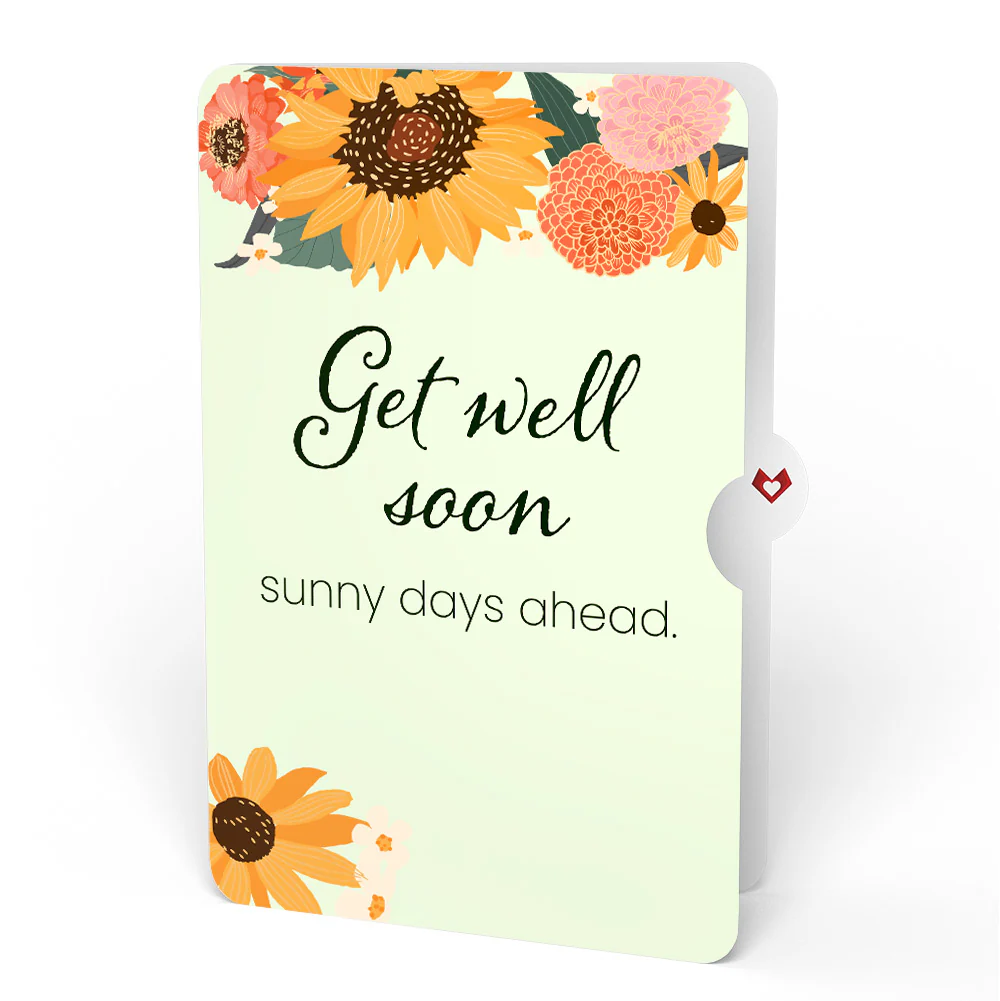 Sunflower Butterflies Get Well Soon Pop-Up Card and Sentiment Set - Image 4