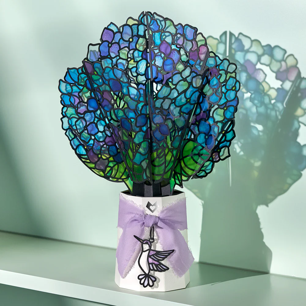 Sunlit Hydrangeas Suncatcher Bouquet - Image 7