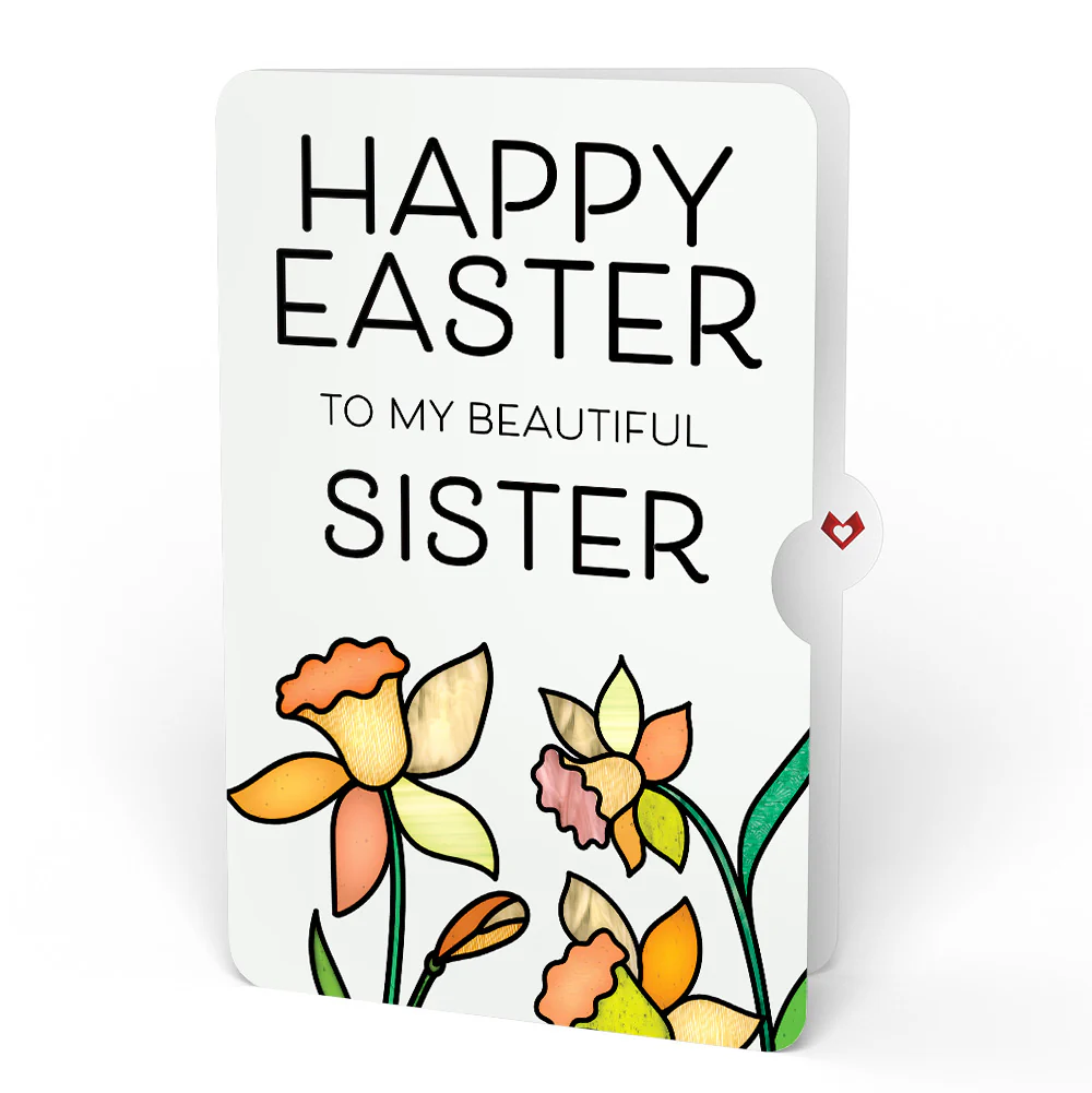 Sunny Daffodil Easter Heartfelt Charm Card™ and Sentiment Set for Sister - Image 4