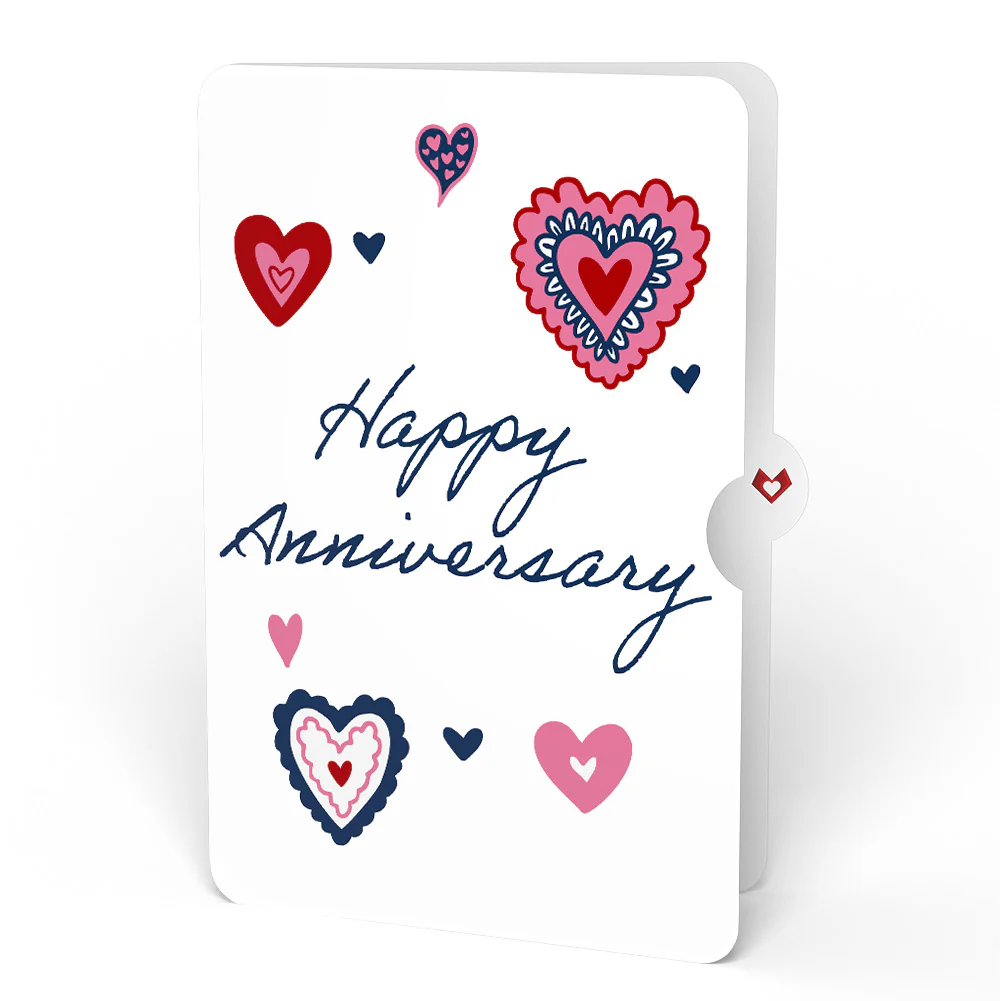 Sweet Strawberry Anniversary HeartFelt Charm Card™ and Sentiment Set - Image 4