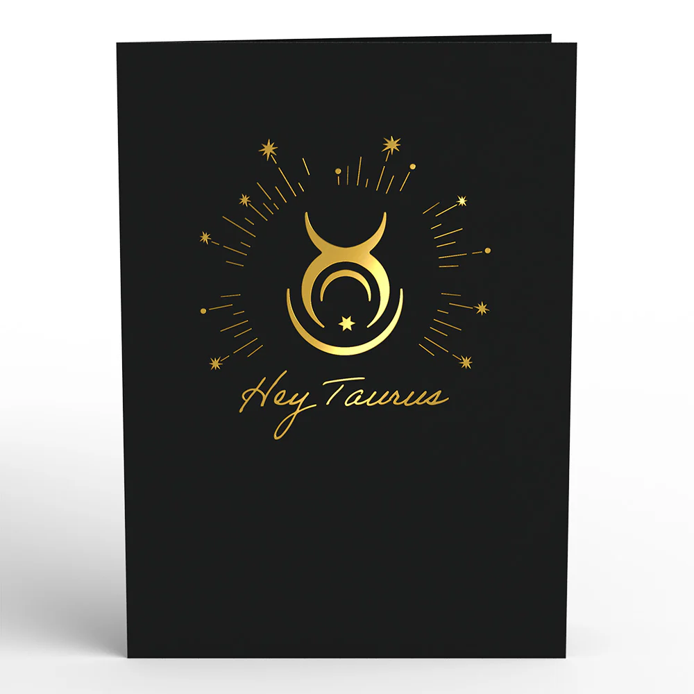 Taurus Zodiac Birthday Pop-Up Card - Image 4