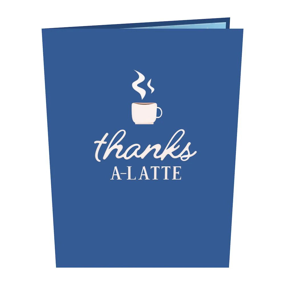 Thanks A Latte Pop-Up Card - Image 4