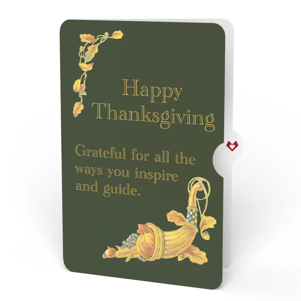 Thanksgiving Greetings Vintage Turkey Pop-Up Card and Sentiment Set for Teacher - Image 4
