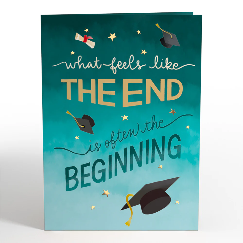 The End is the Beginning Graduation Pop-Up Card - Image 4