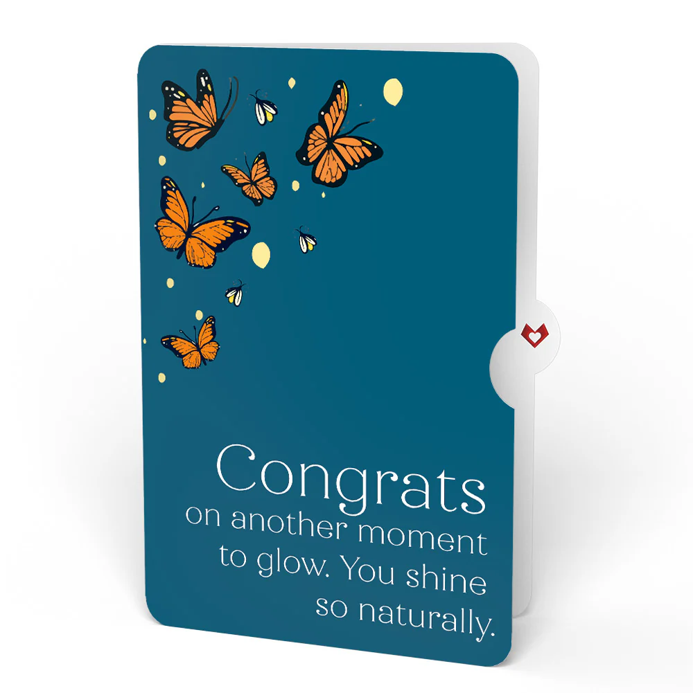 Thinking of You Butterfly Jar Congratulations Light-Up Pop-Up Card and Sentiment Set - Image 4