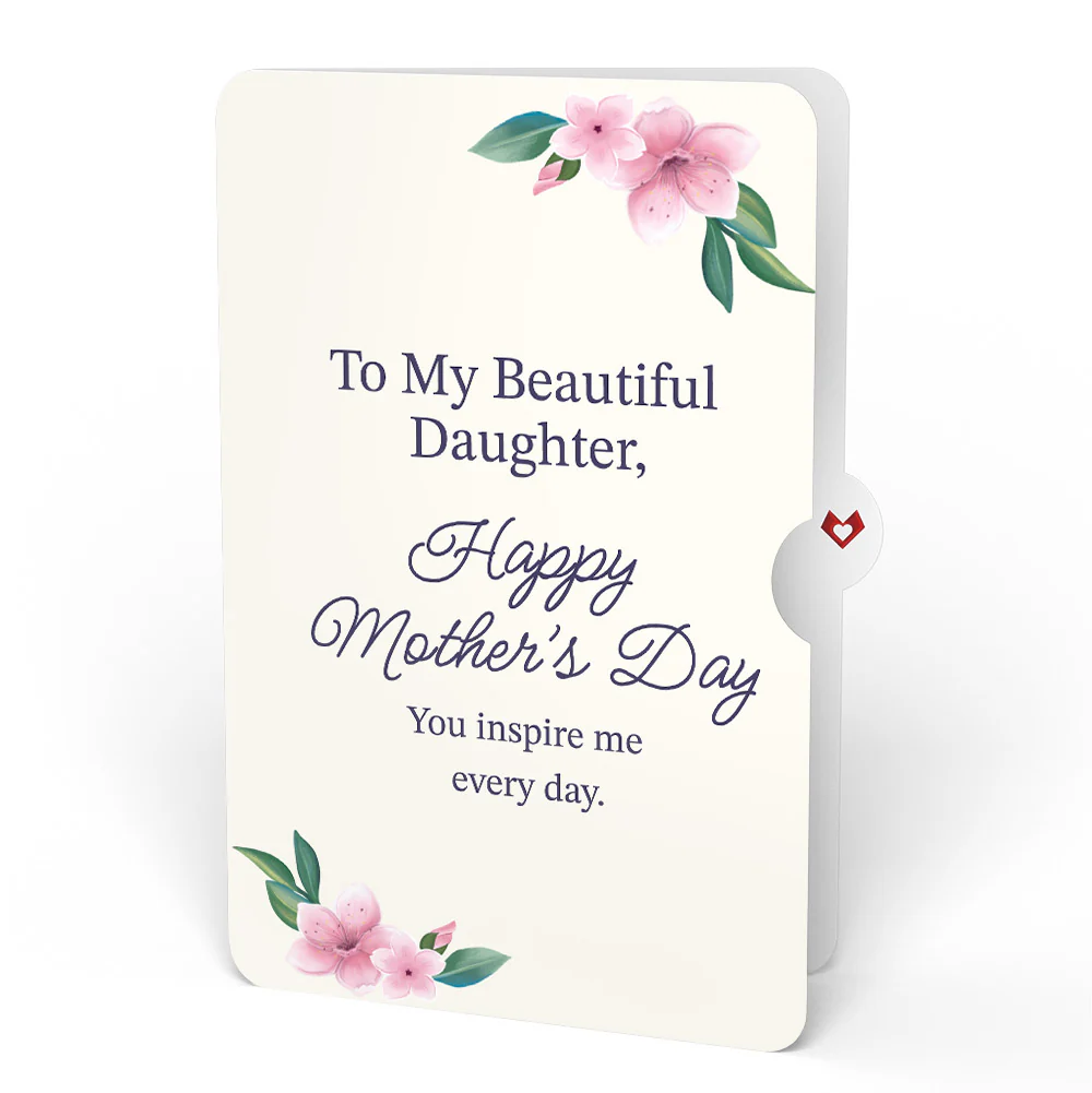 Thinking of You Flower Cart Mother's Day Pop-Up Card and Sentiment Set for Daughter - Image 4