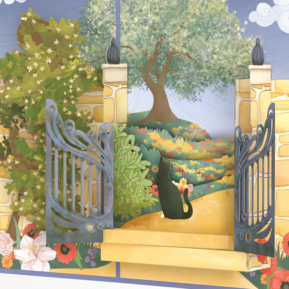 Through the Garden Gate Thank You Pop-Up Card and Sentiment Set - Image 3