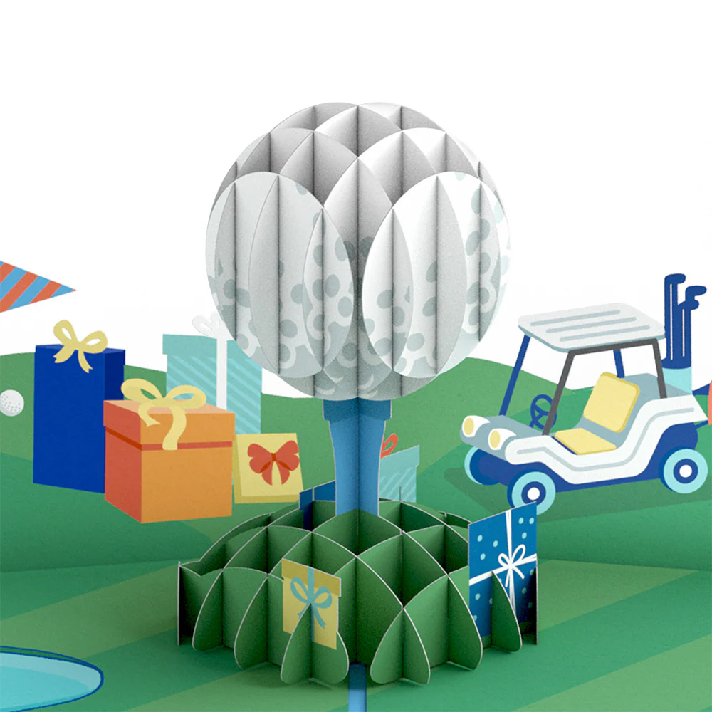 Time to Par-Tee Birthday Golf Pop-Up Card and Sentiment Set - Image 3