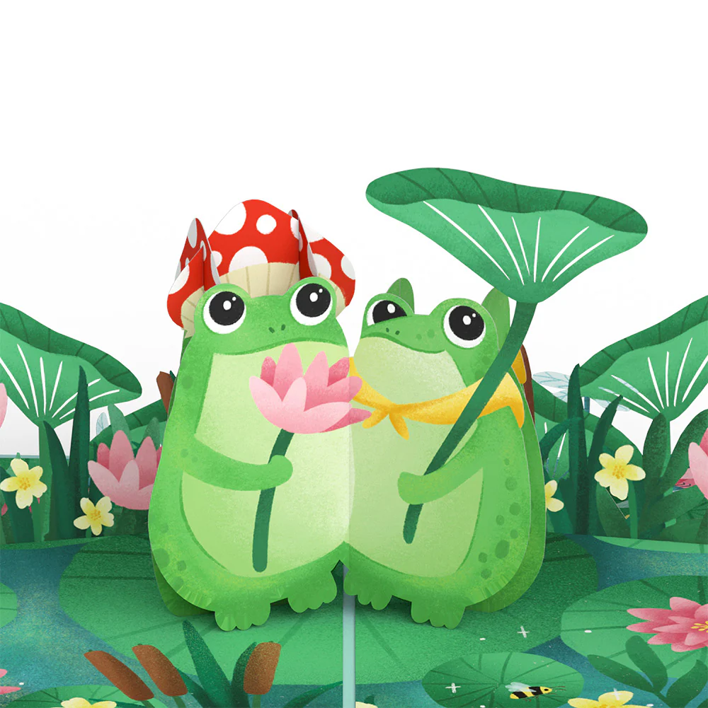 Time Well Spent Frogs Mother’s Day Pop-Up Card and Sentiment Set for Wife - Image 3