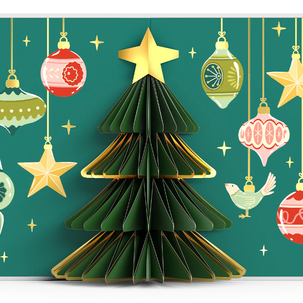 Tis the Season Christmas Tree Pop-Up Card - Image 2