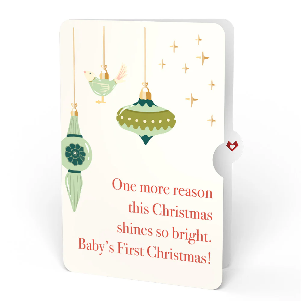 Tis the Season Christmas Tree Pop-Up Card and Sentiment Set for Baby - Image 4